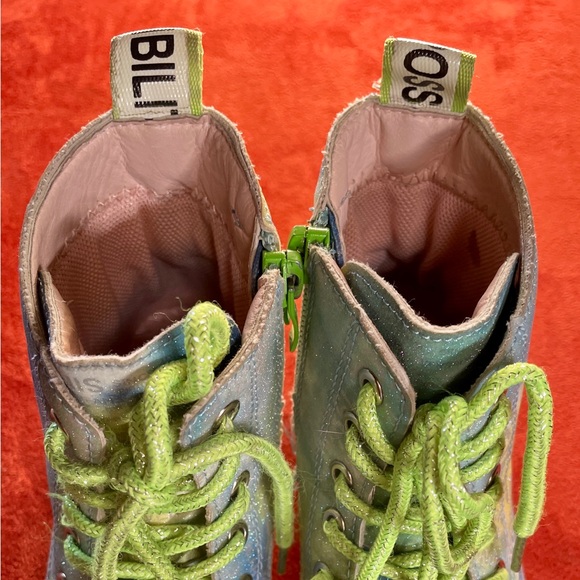 VERSACE Jeans Couture KIDS Colorful LOGO Print ANKLE BOOTS Size 10 - Picture 11 of 16